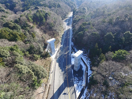 三隅・益田道路　板ケ峠第一高架橋下部工事